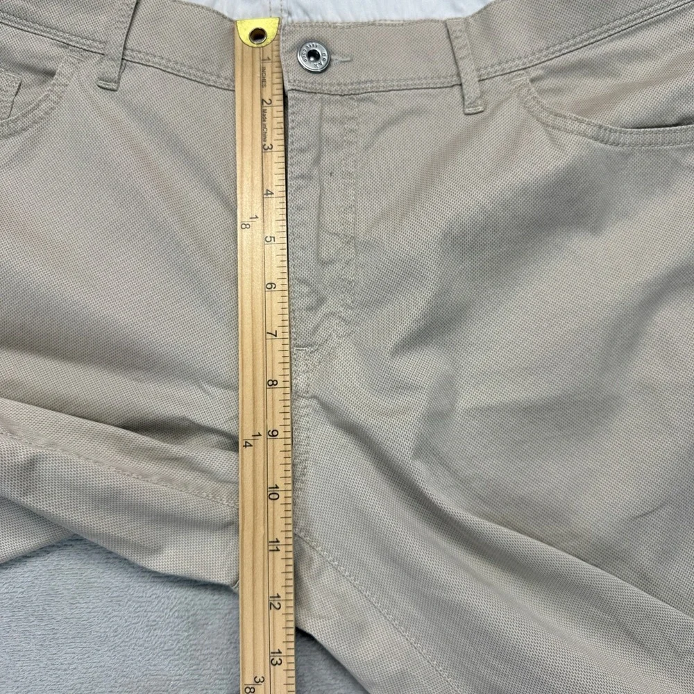 Brax Pants Men's 40x32 Cadiz Ultralight Beige Straight Leg Chino Stretch Trouser